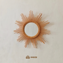 HA 06 Sunny Rattan Mirror